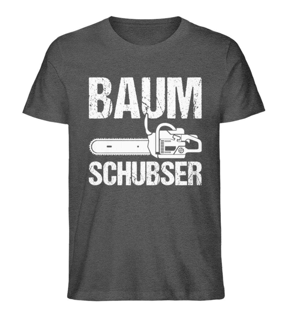 Baum Schubser - Unisex Premium Bio Shirt Dark Heather Grey S 