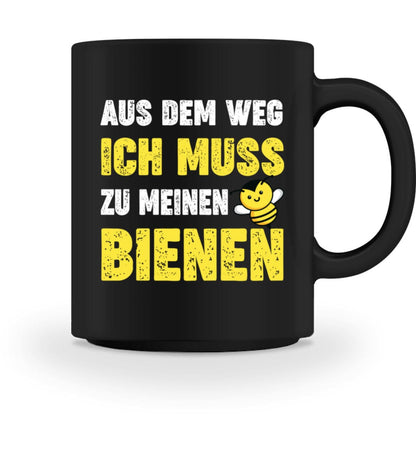 Ich muss zu meinen Bienen - Tasse Black M 