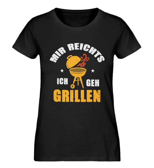 Ich geh grillen - Damen Premium Bio Shirt Black XS 