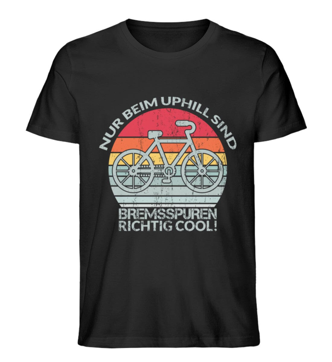 Bremsspuren sind cool - Unisex Premium Bio Shirt Black XS 