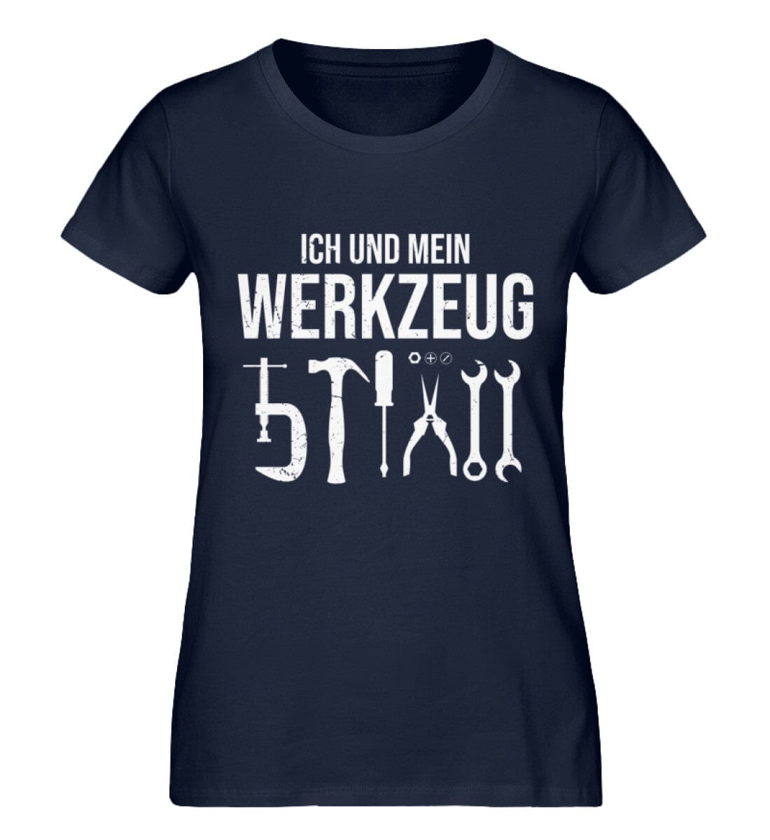 Ich und mein Werkzeug - Damen Premium Bio Shirt French Navy XS 