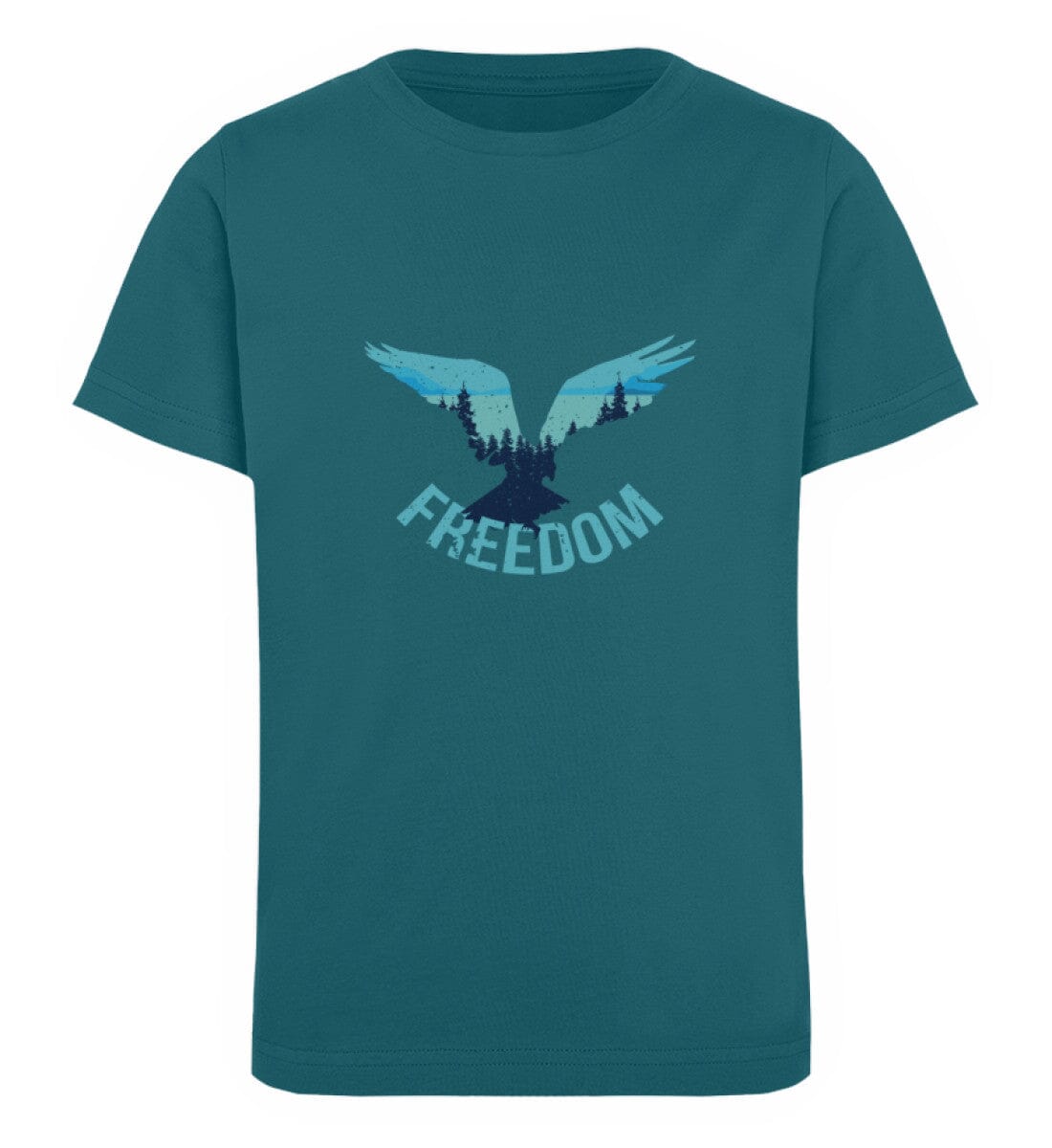 FREEDOM BIRD - Kinder Bio Shirt Ocean Depth 12/14 (152/164) 