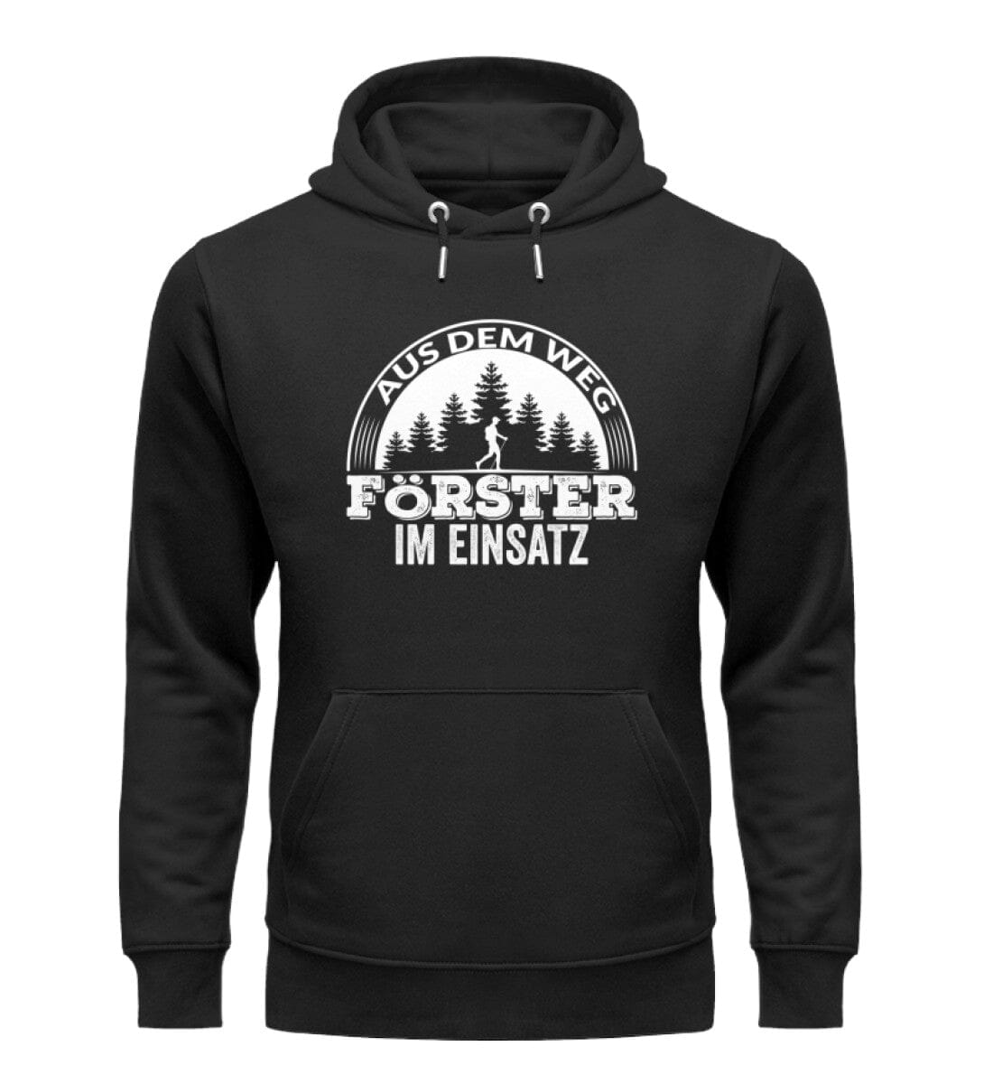 Förster im Einsatz - Unisex Premium Bio Hoodie Black S 