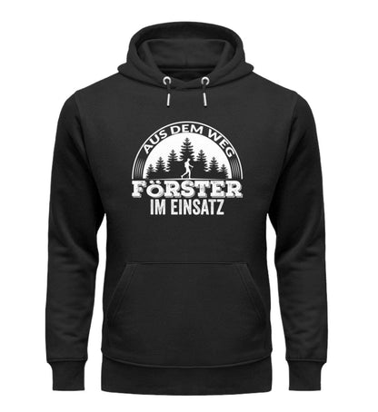 Förster im Einsatz - Unisex Premium Bio Hoodie Black S 