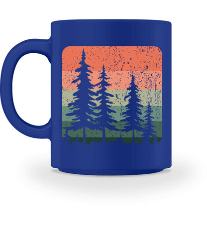 Wald und Sonnenuntergang - Tasse 