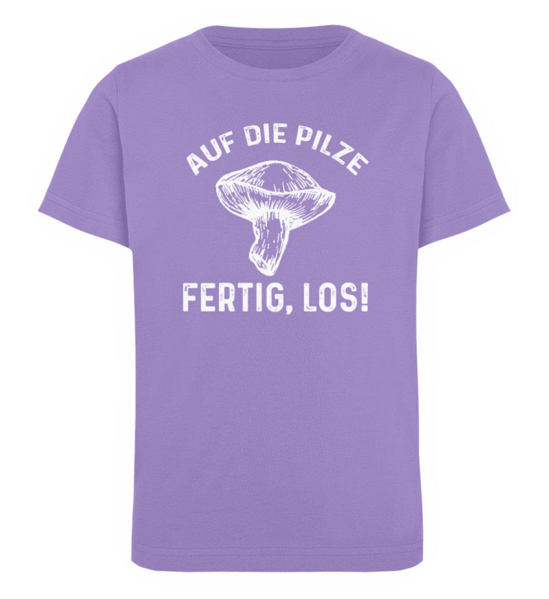 Auf die Pilze fertig, los! - Kinder Bio Shirt Lavender Dawn 5/6 (110/116) 