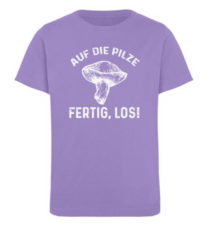 Auf die Pilze fertig, los! - Kinder Bio Shirt Lavender Dawn 5/6 (110/116) 