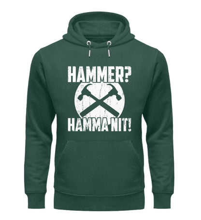 Hammer? Hamma nit! - Unisex Premium Bio Hoodie Glazed Green S 