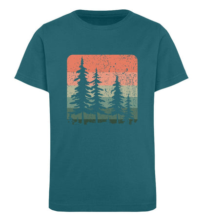 Wald und Sonnenuntergang - Kinder Bio Shirt Ocean Depth 12/14 (152/164) 