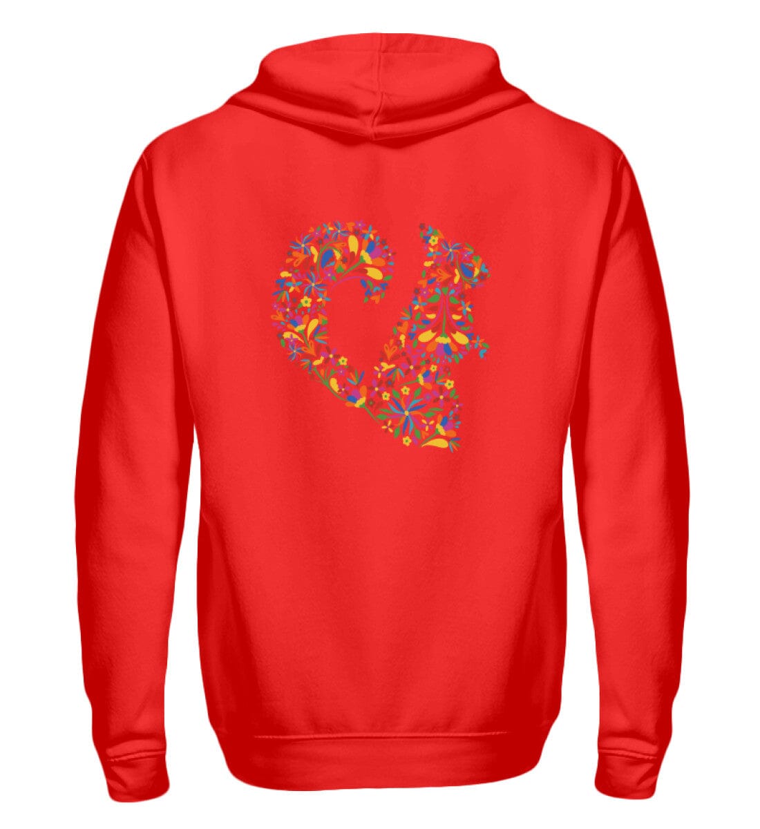 Buntes Eichhörnchen - Zip-Hoodie Rubin Red S 