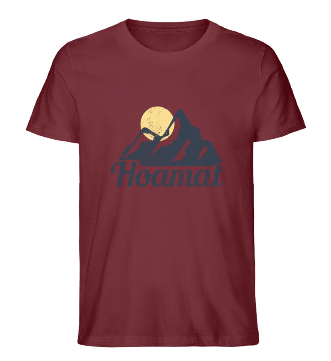 Die Hoamat - Unisex Premium Bio Shirt Burgundy S 